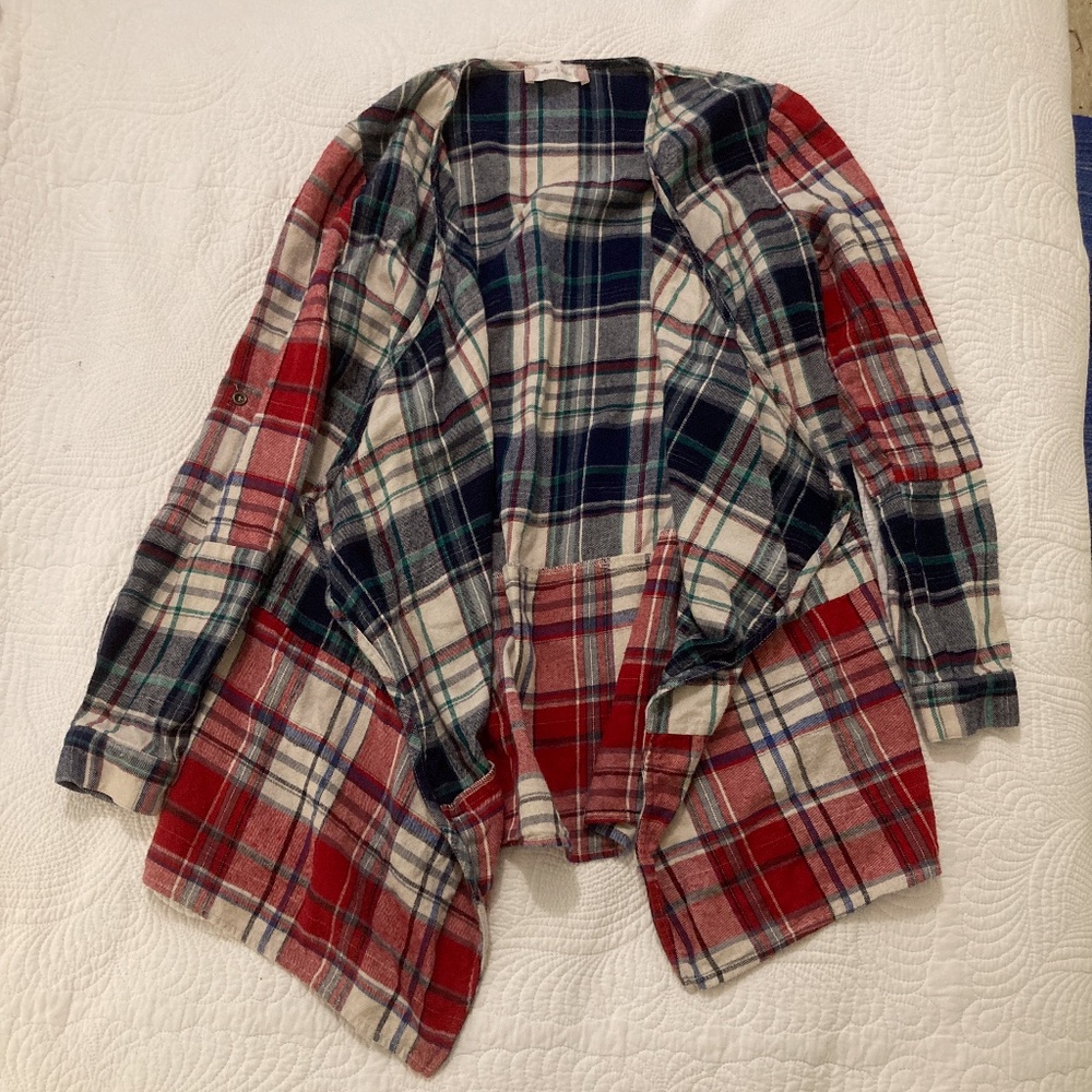 Altar’d State Waterfall flannel cardigan